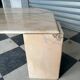 Table basse vintage en marbre rose