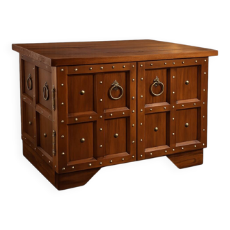 Traditional studded TV cabinet, inspired by heroic fantasy.