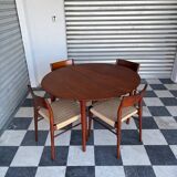 Set of 5 chairs from the 50s designed by Georg Leowald
