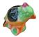 Polychrome ceramic parrot shape