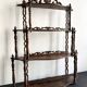 Large Napoleon III turned wood shelf, France 19th century