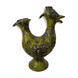 Vase Coq Poule in ceramic 60s