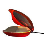 Space age orange lamp oyster by gamma3, 70s