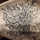Beautiful large vintage French serving plate by R. Lafitte. General Depot, Terre de Fer, Salins.