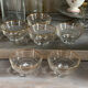 6 coupes à champagne anciennes en verre