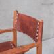 Pair of Mid-Century French Leather Armchairs