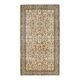 Vintage Turkish Oushak Handmade Wool Cotton Beige Area Rug 119x213