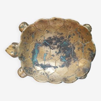 Vide-poche vintage en laiton en forme de tortue
