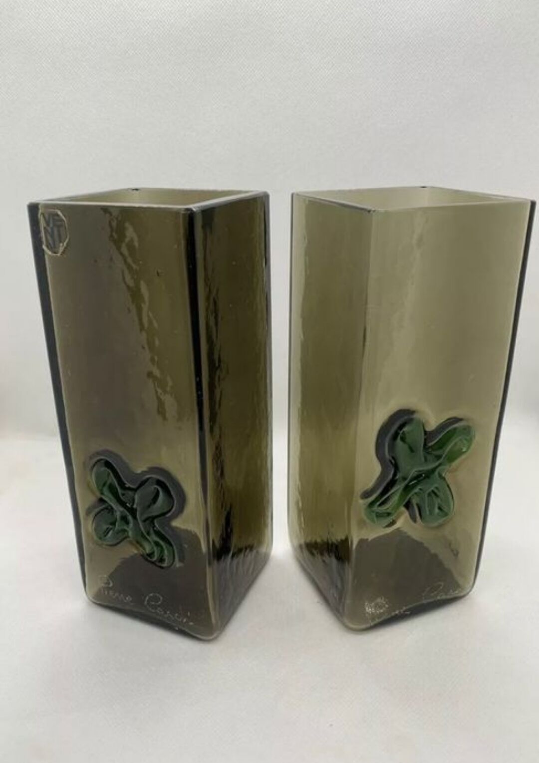Pair of vases Pierre Cardin house Venini