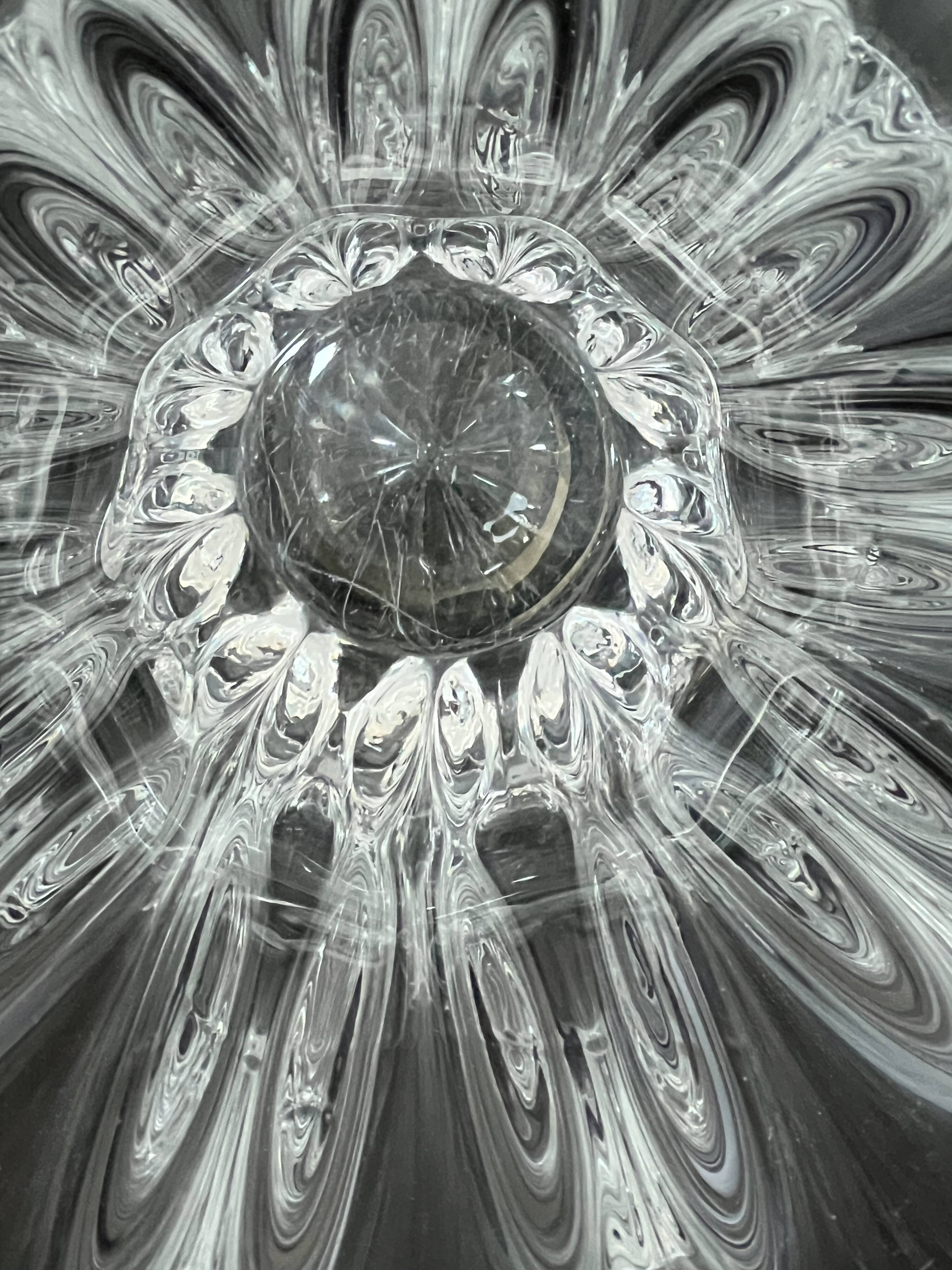 Crystal vase called "Giraffe Head" by Art Vannes France, 1950s.