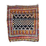 Tapis ancien tribal marocain fait main 124x142 cm