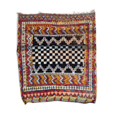 Moroccan handmade antique tribal rug 124x142 cm
