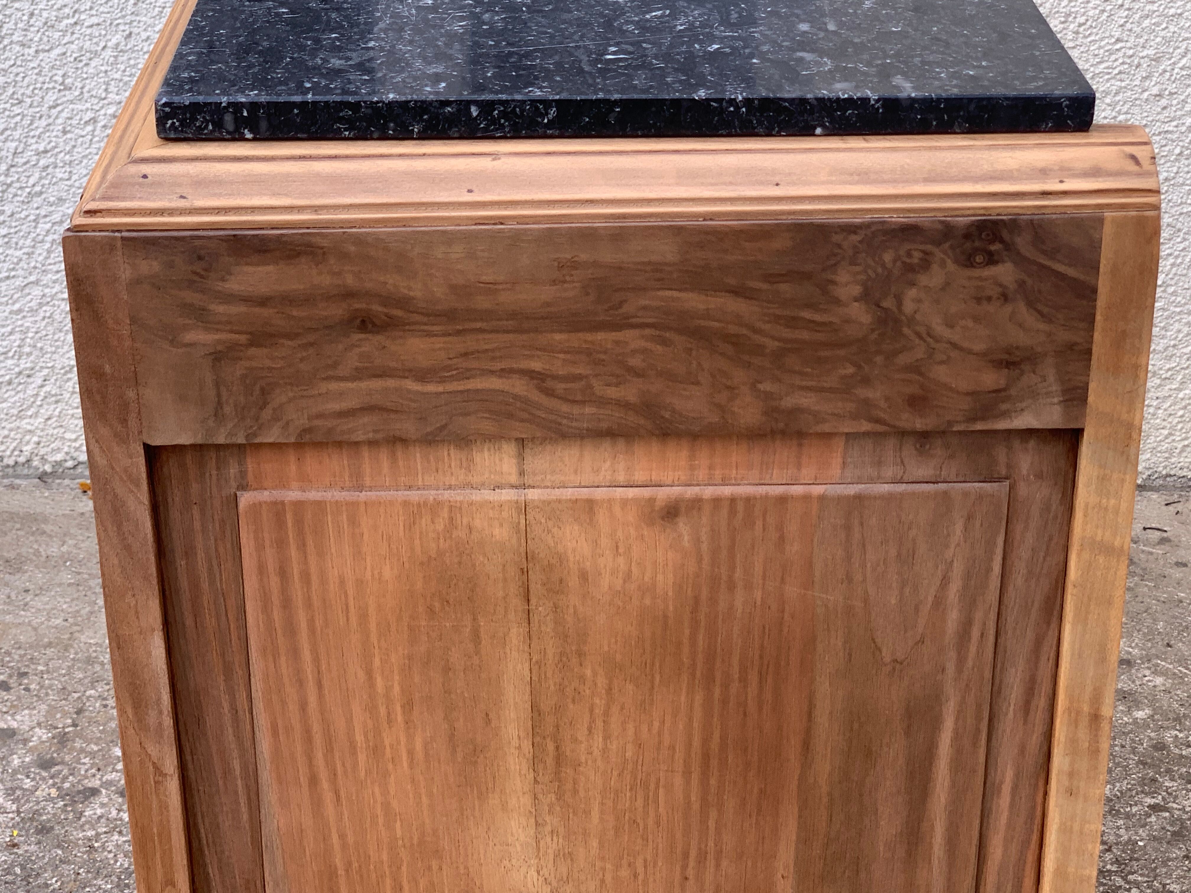 Parisian art deco buffet walnut brut massive 1920