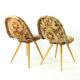 Midcentury Shell Chair By Miroslav Navratil In Original Velvet, Czechoslova