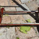 Wooden night valet and brass wheels