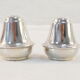 Pair of salt pans and its plate in solid silver 925 montenegro
