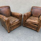 Pair of club armchairs 1920