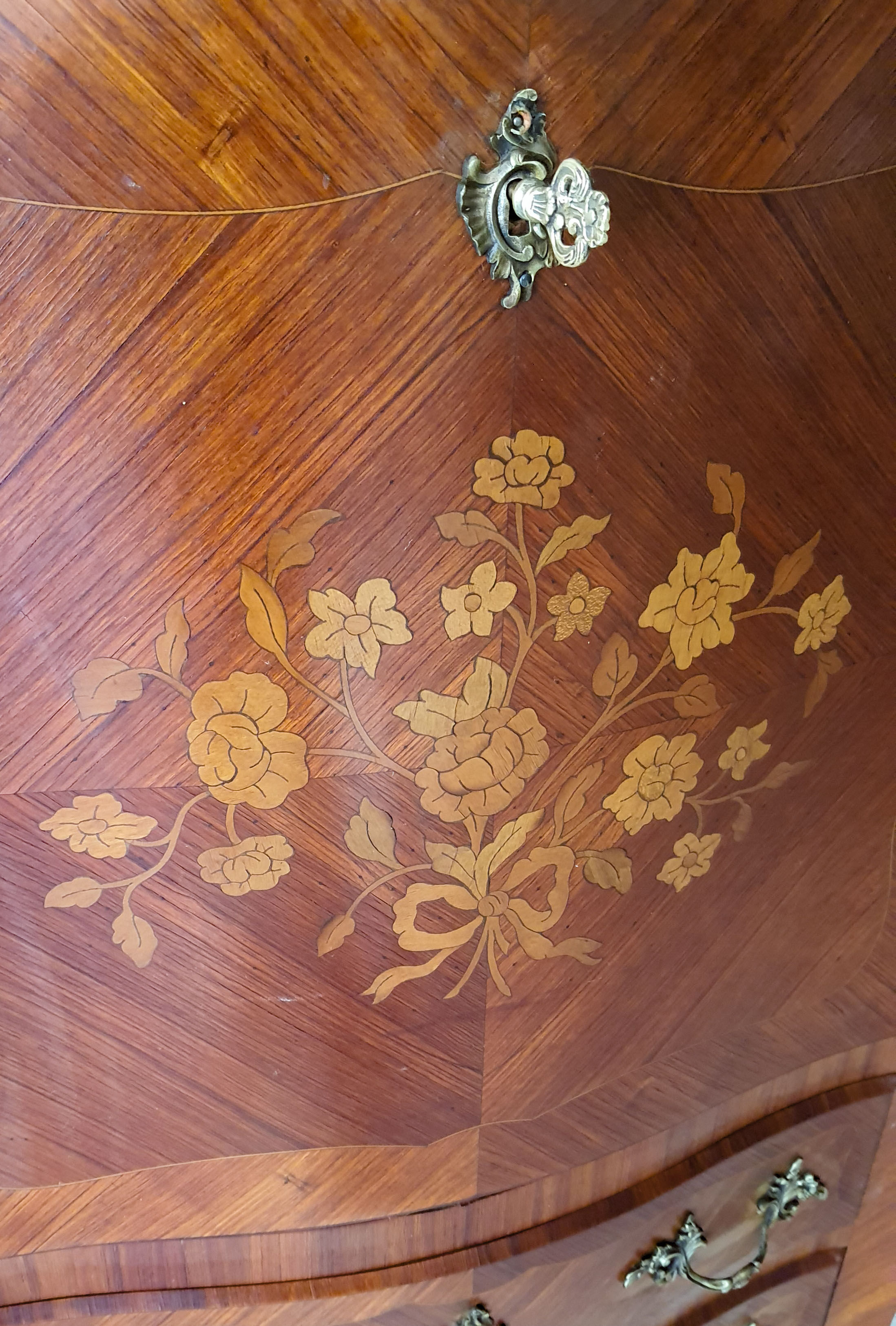 Secretary Louis XV rosewood marquetry