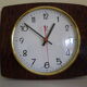 Electronic "Jaz" clock in formica, glass and brass - France - 60s