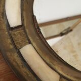 Berber mirror in brass and bone