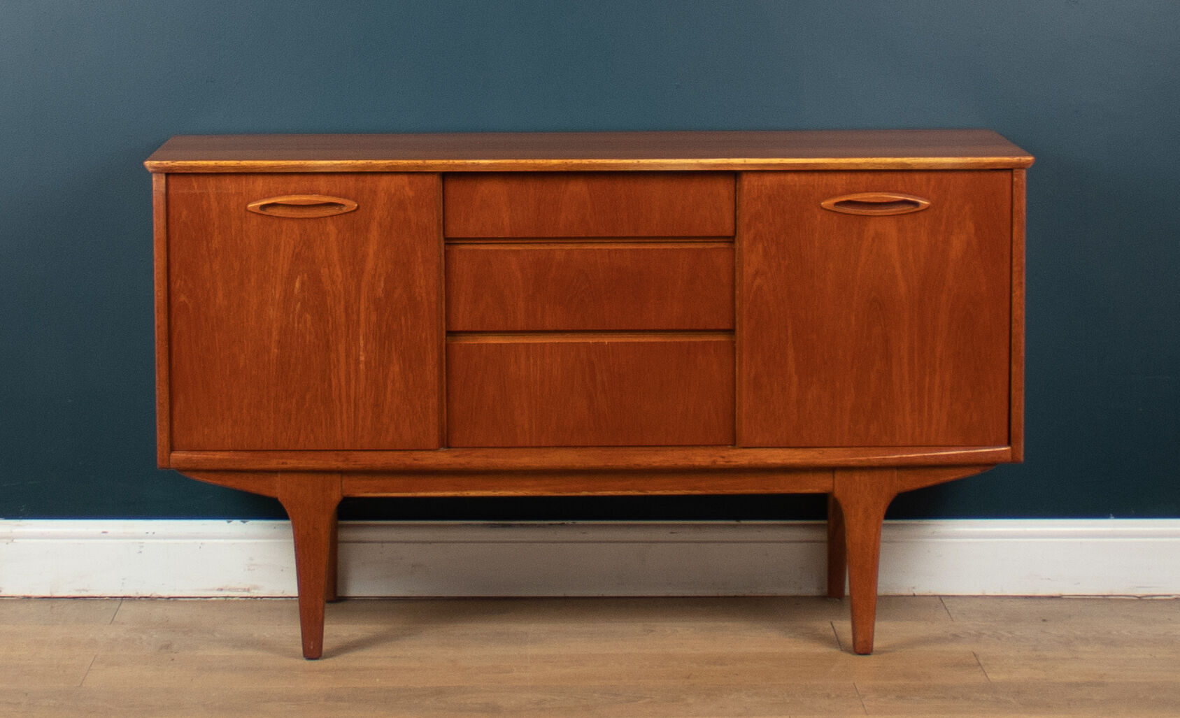 Restored Retro Short Teak Mid Century 1960s Jentique Sideboard