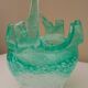 Blown glass empty pocket, thick, free-form, 80s design