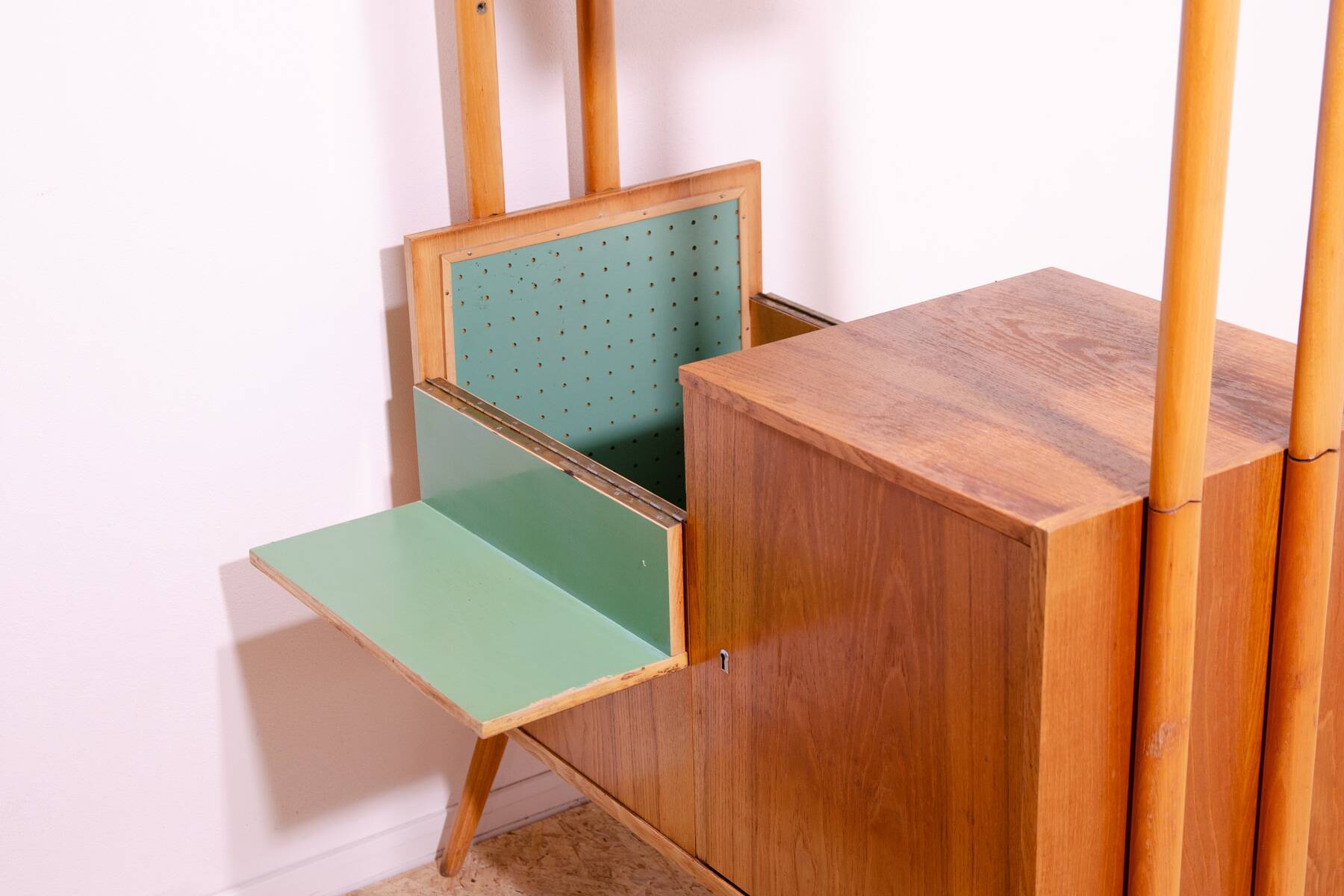 Mid century wall shelf bookcase by František Jirák for Tatra nábytok, 1960´s
