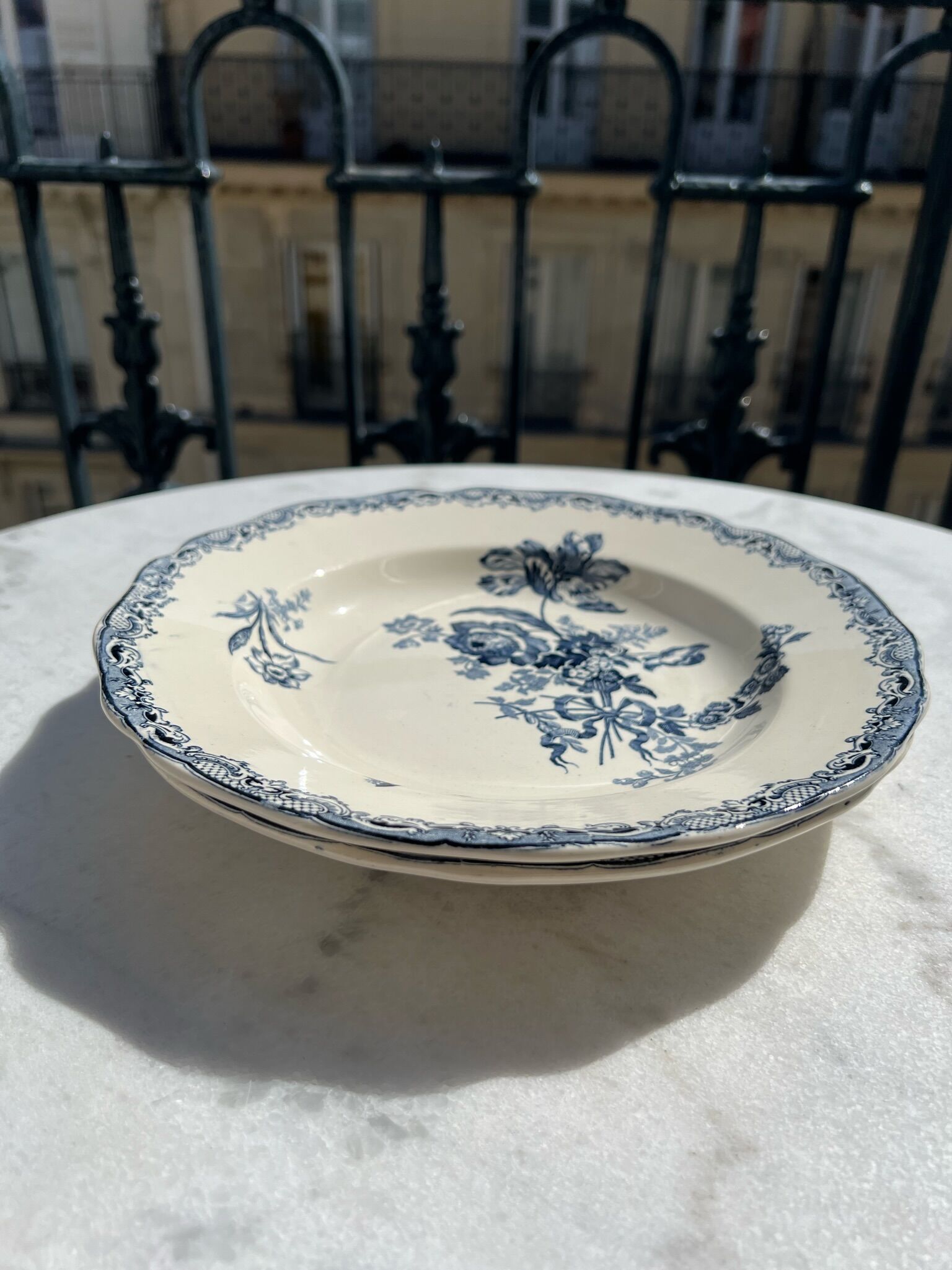 2 hollow plates Sarreguemines