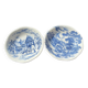 Lot - 2 plates in Gien blue pattern