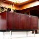 Sideboard solid wood and steel, France, cira 1970, Negroni edition