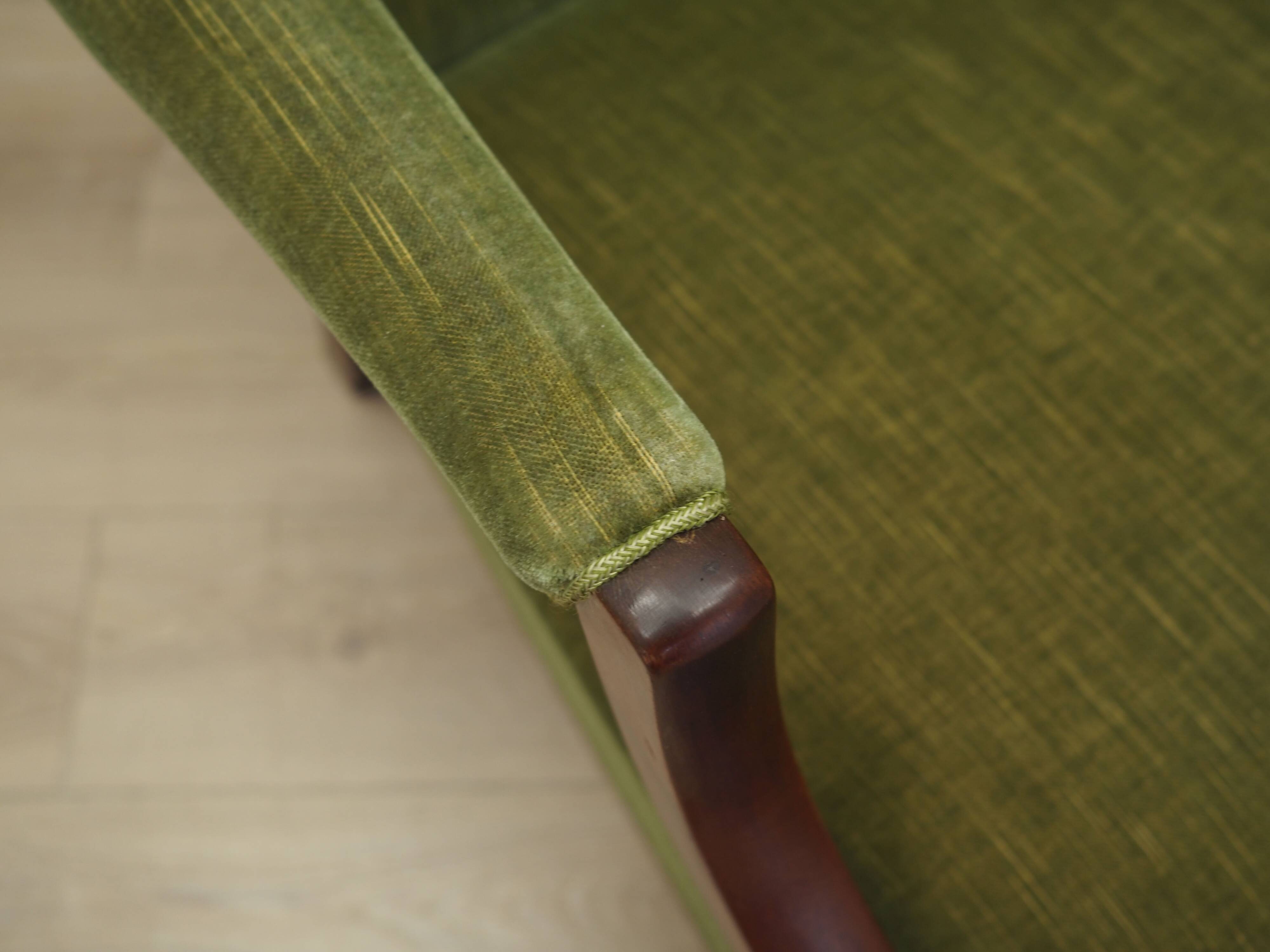 Fauteuil en acajou, design danois, années 1970, production : Danemark