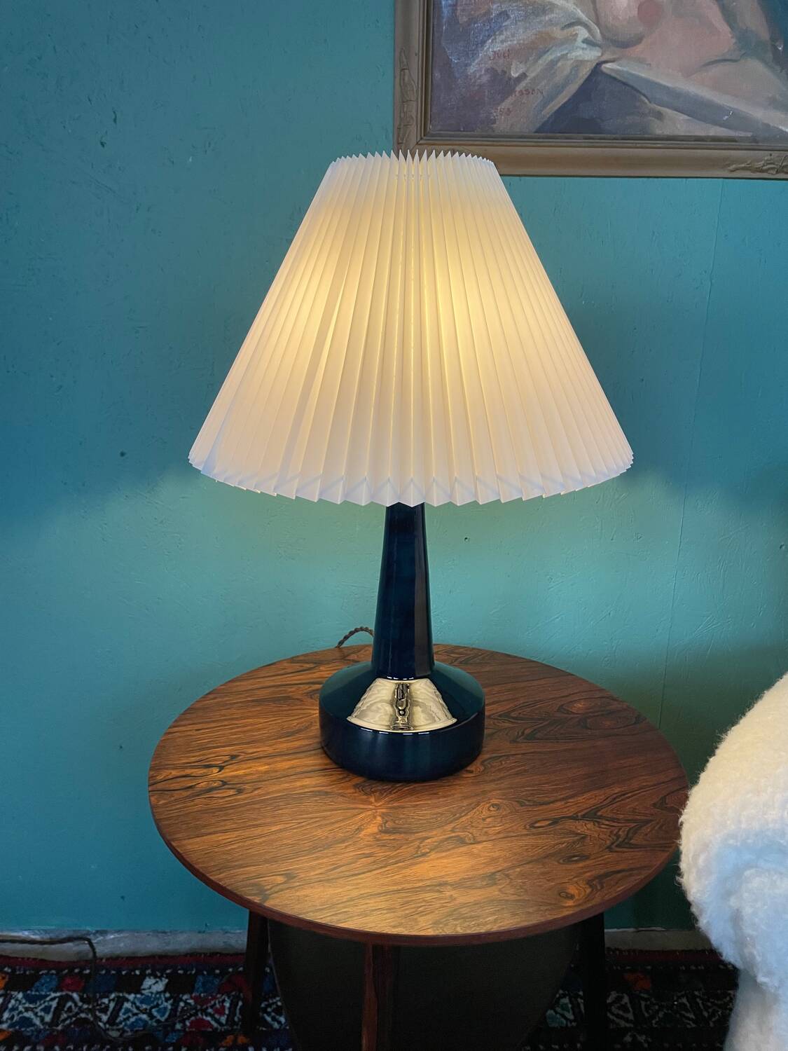 Danish Mid-Century Pottery Table Lamp