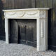 Louis XVI style fireplace in Carrara marble, circa 1880