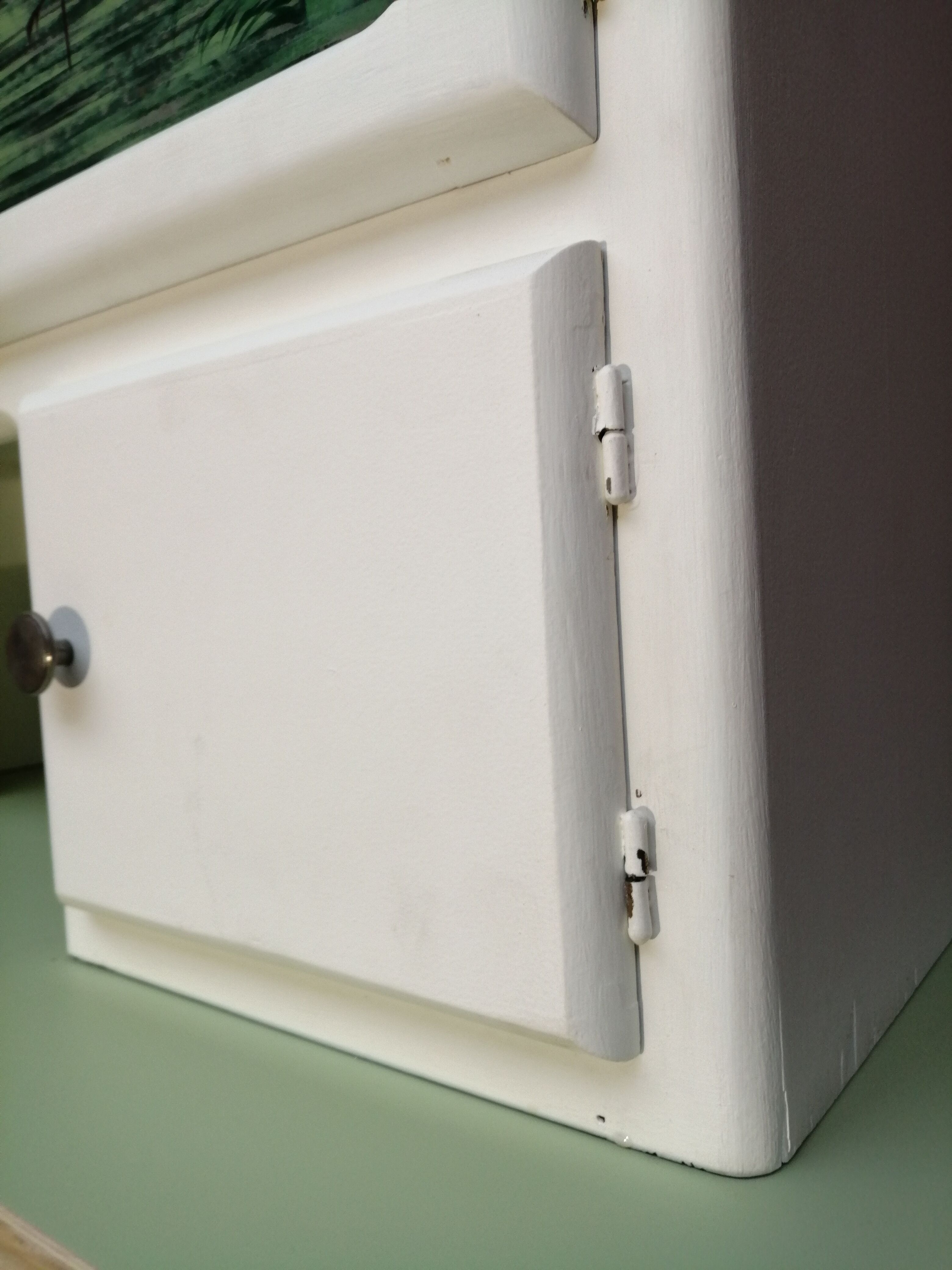 Buffet mado 50s white and brushed oak