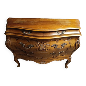Commode bordelaise en noyer