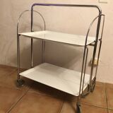 Table serving bar rolling foldable trolley vintage 60-70
