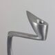 Pair of postmodern aluminium candlesticks by Matthew Hilton