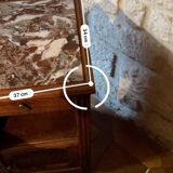 Table de nuit ancienne dessus marbre