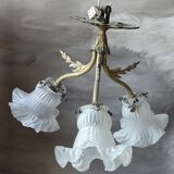 Ancien lustre en bronze Empire