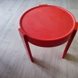 Vintage side table orange year 70