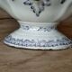 Iron earth gravy boat, Bouquet Creil & Montereau model, early 20th century
