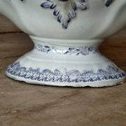 Iron earth gravy boat, Bouquet Creil & Montereau model, early 20th century