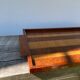 Plateau rectangulaire art déco en bois laqué