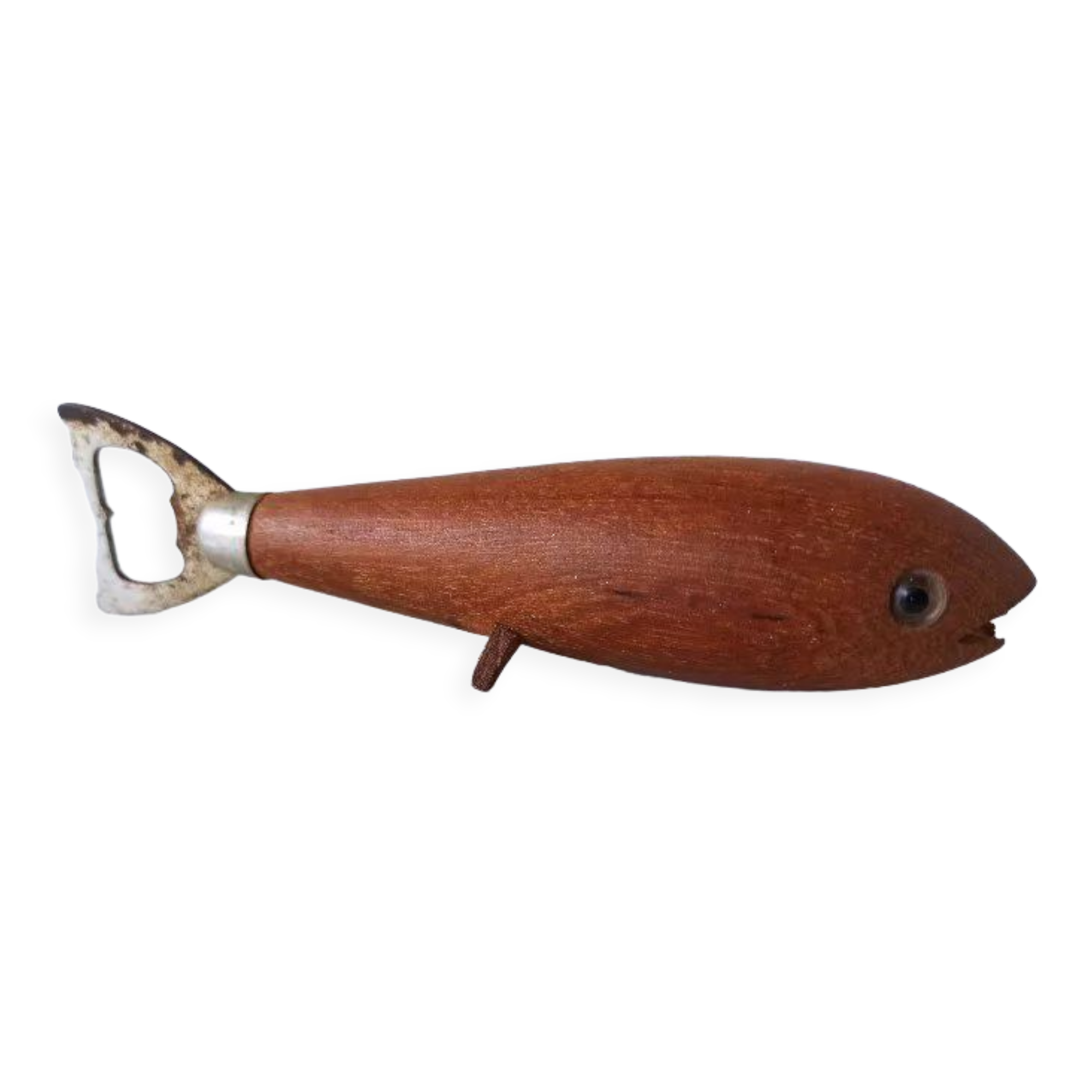 Danish teak  fish bottle opener 1960