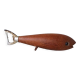 Danish teak  fish bottle opener 1960