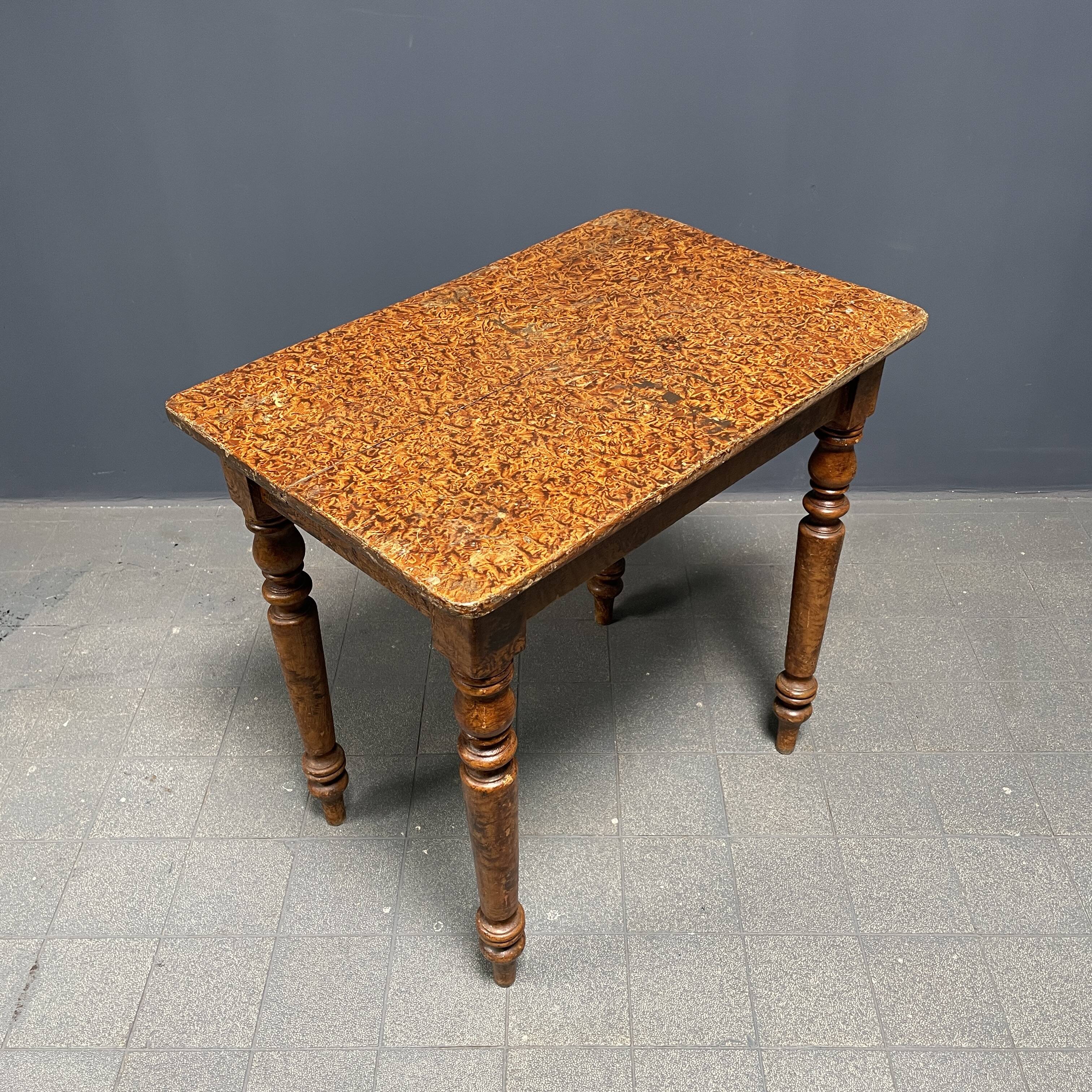Painted old brocante small table