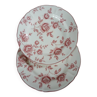 2 antique flat plates Table Mates