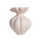 Vase blanc mat sculptural, décoration intérieure minimaliste moderne