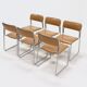 Set of 6 SE09 Dining Chairs by Walter Antonis for 't Spectrum 1970s