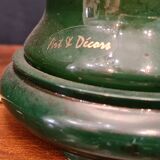 Green flowered lamp